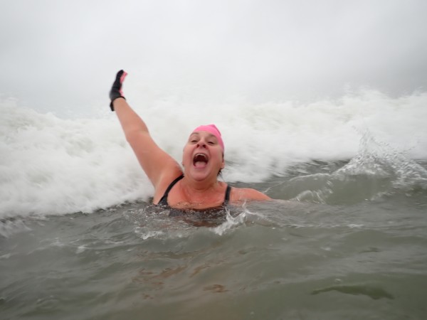 Clare in the swell